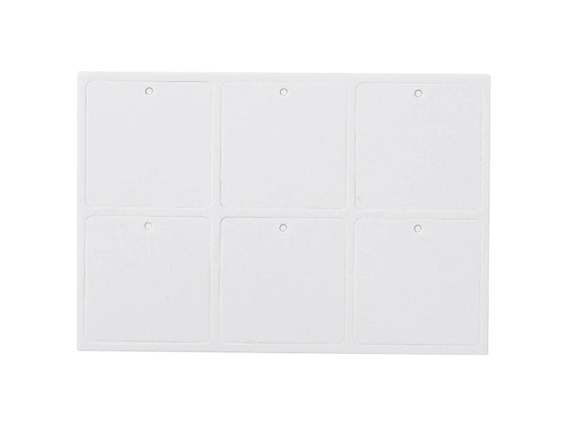 Sublimation Blanks Air Freshener (Square, 6pcs/sheet)