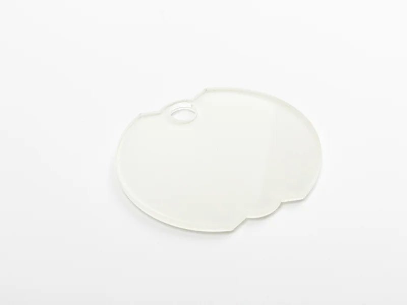 Sublimation Blanks Acrylic Name Tag for 40oz Stanley Tumbler (8.8*8.2*0.4cm,Bud Shape)