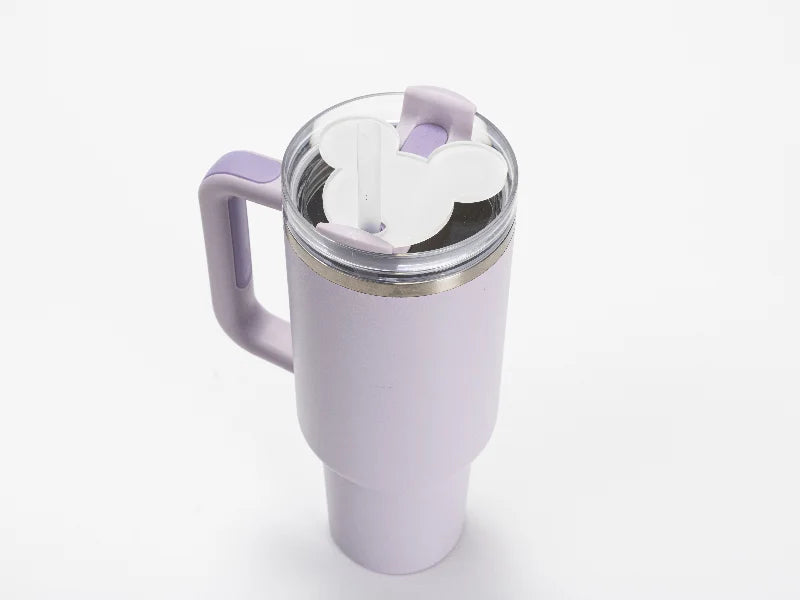 Sublimation Blanks Acrylic Name Tag for 40oz Stanley Tumbler (8.4*7.2*0.4cm,Mickey Shape)
