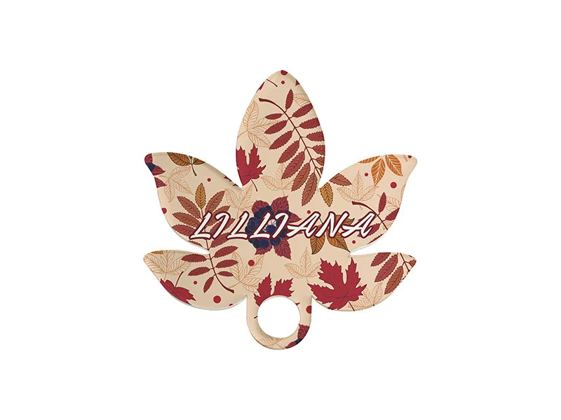 Sublimation Blanks Acrylic Name Tag for 40oz Stanley Tumbler (7.9*8.2*0.4cm,Maple Leaf Shape)