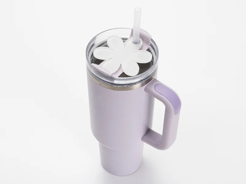 Sublimation Blanks Acrylic Name Tag for 40oz Stanley Tumbler (7.3*8.2*0.4cm,Sunflower Shape)