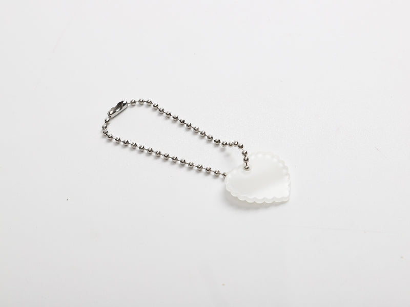 Sublimation Acrylic Name Tag Ornament for Stanley Tumbler(2.4*2.5*0.2cm,Lace Heart shape)