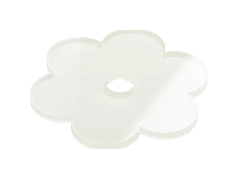 Sublimation Blanks Acrylic Name Tag (8.1*8.1*0.4cm,Peach Blossom Shape)