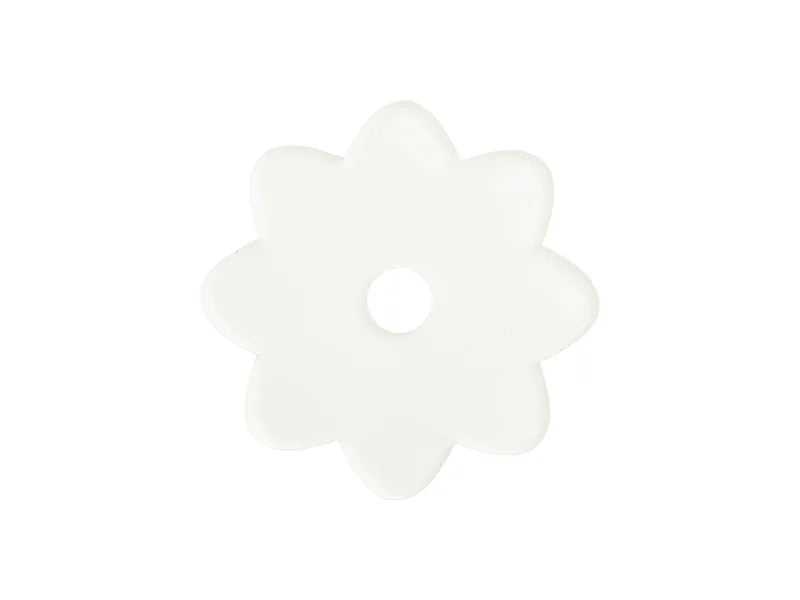 Sublimation Blanks Acrylic Name Tag (8.1*8.1*0.4cm,Lace Shape)