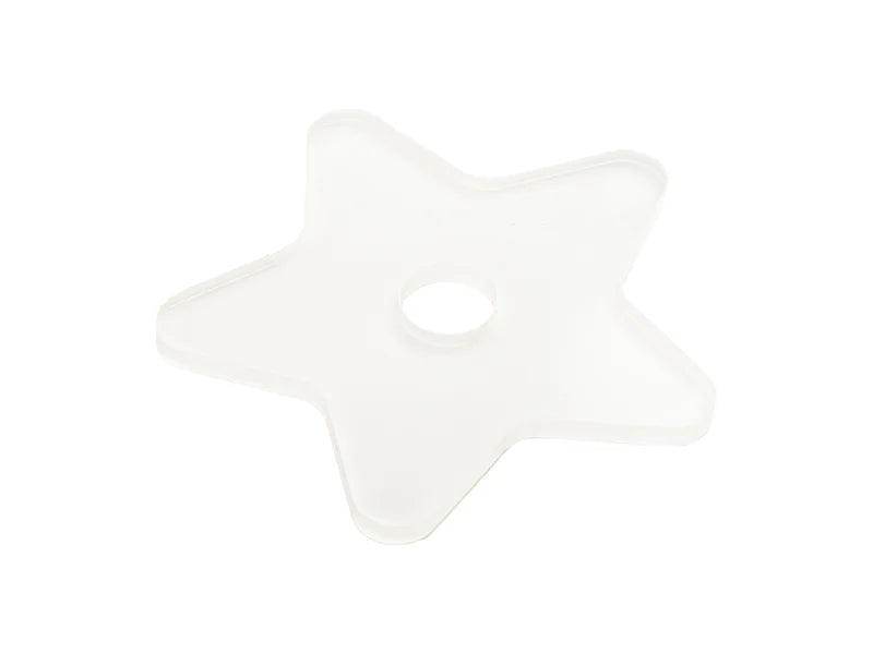 Sublimation Blanks Acrylic Name Tag (7.4*7.7*0.4cm,Star Shape)