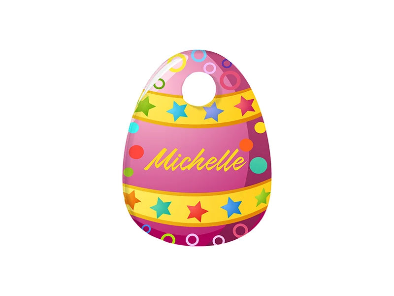 Sublimation Blanks Acrylic Name Tag (6.5*5*0.4cm,Egg Shape)