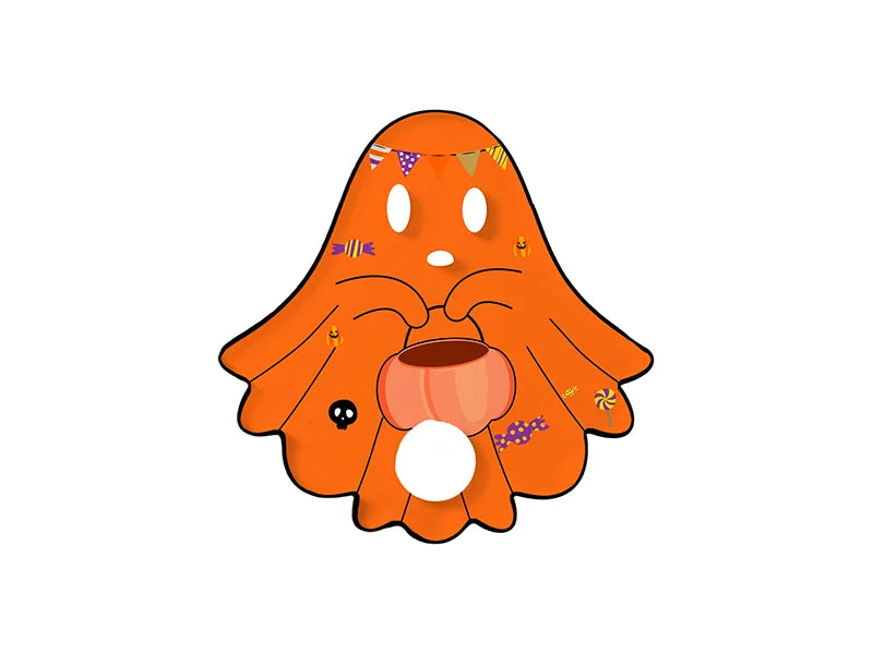 Sublimation Blanks Acrylic Name Tag (7.6*7.6*0.4cm,Halloween Ghost Shape)