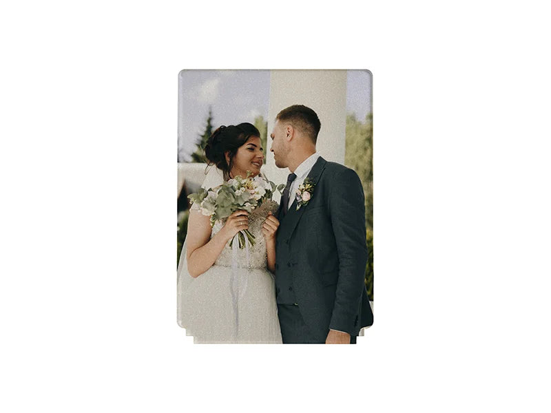 Sublimation Blanks Acrylic Glitter Photo Frame(Rectangular, 12.7*17.8*0.4cm)