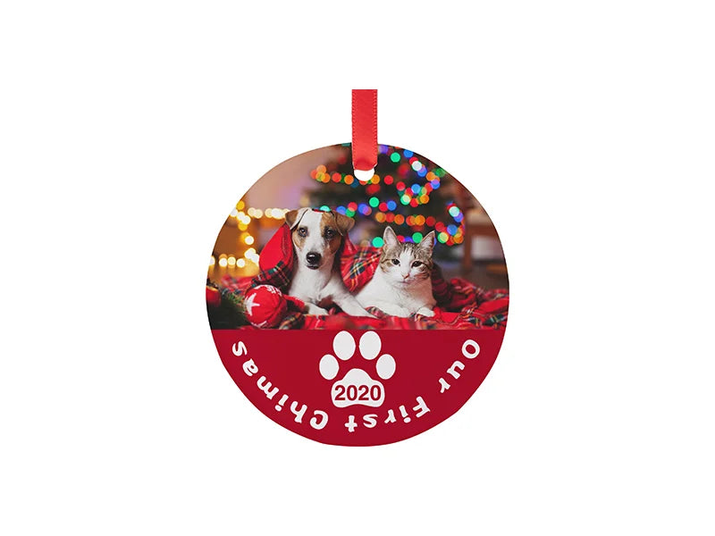 Sublimation Blank Acrylic Ornament (Circle, Φ7.6*0.4cm)