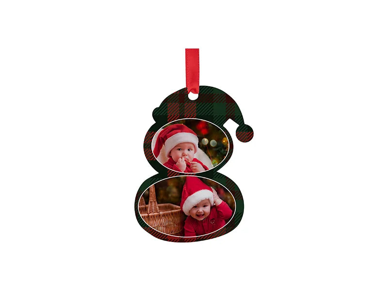 Sublimation Blank Acrylic Ornament (Snowman, 7.6*7.6*0.4cm)