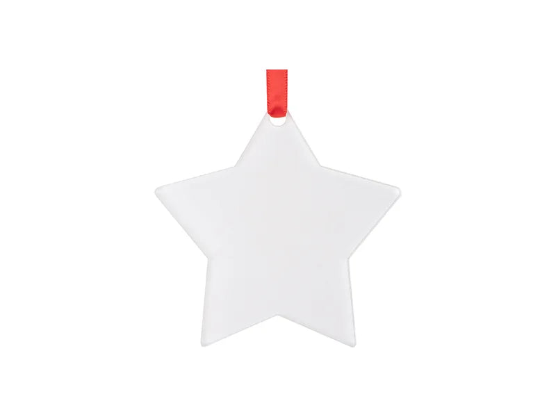 Sublimation Blank Acrylic Ornament (Star, 7.6*7.6*0.4cm)