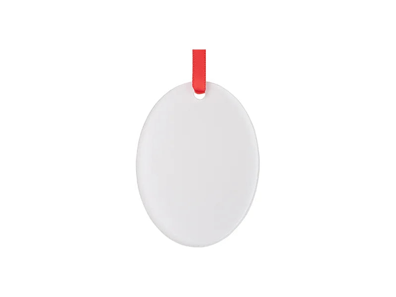 Sublimation Blank Acrylic Ornament (Oval, H7.6*W5.7*0.4cm)