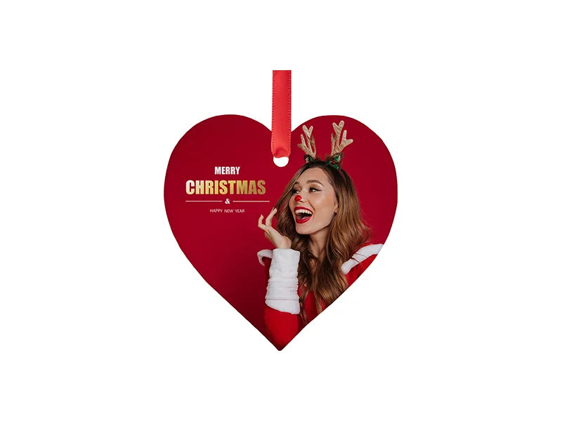 Sublimation Blank Acrylic Ornament (Heart, 7.6*7.1*0.4cm)