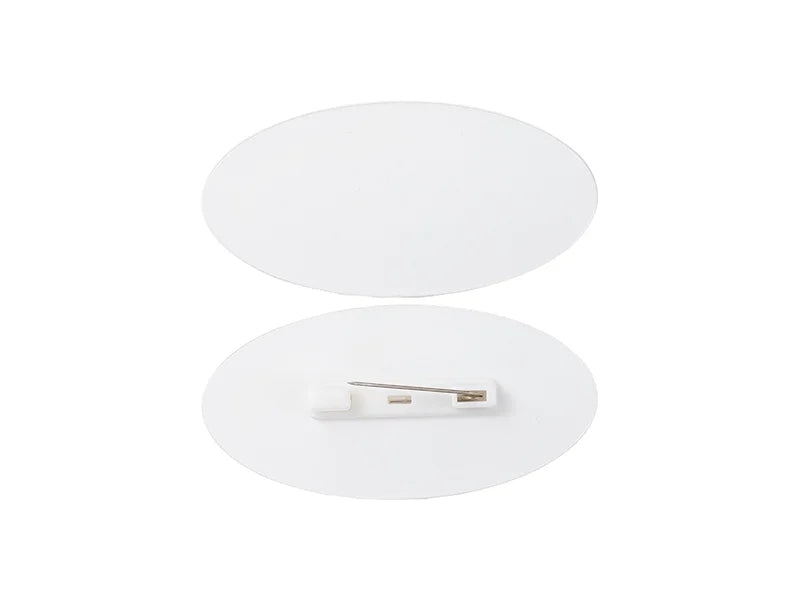 Sublimation Blanks Acrylic Name Badge(Oval, 7.6*3.8*0.4cm)