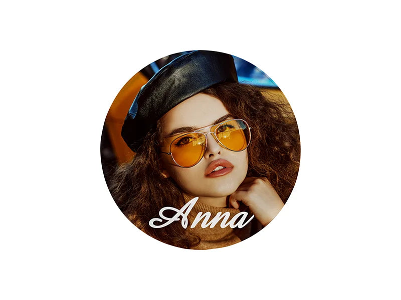 Sublimation Blanks Acrylic Name Badge(Round, 5.7φ*0.4cm)