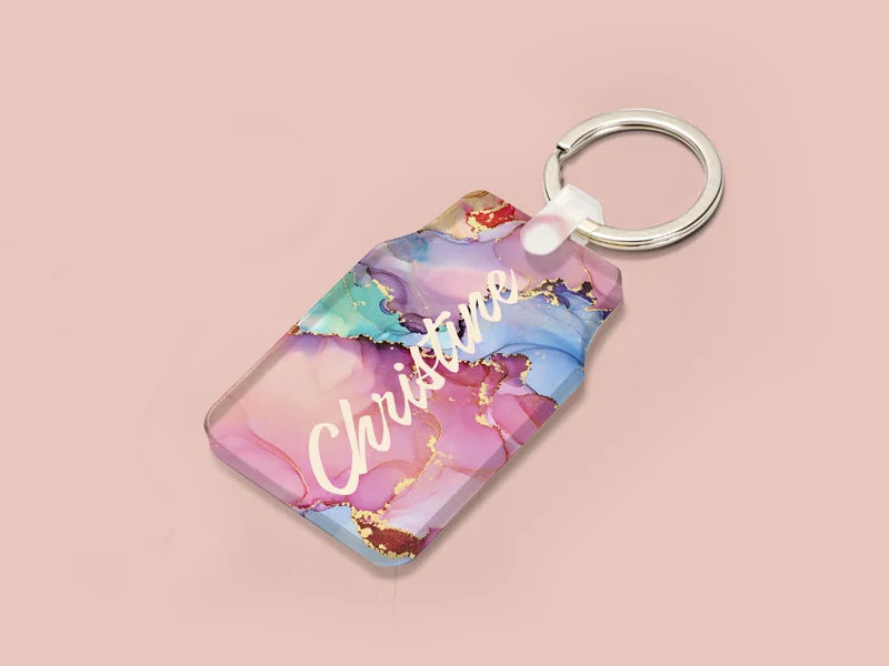 Sublimation Blank Acrylic Keychain (Basketball Jersey)