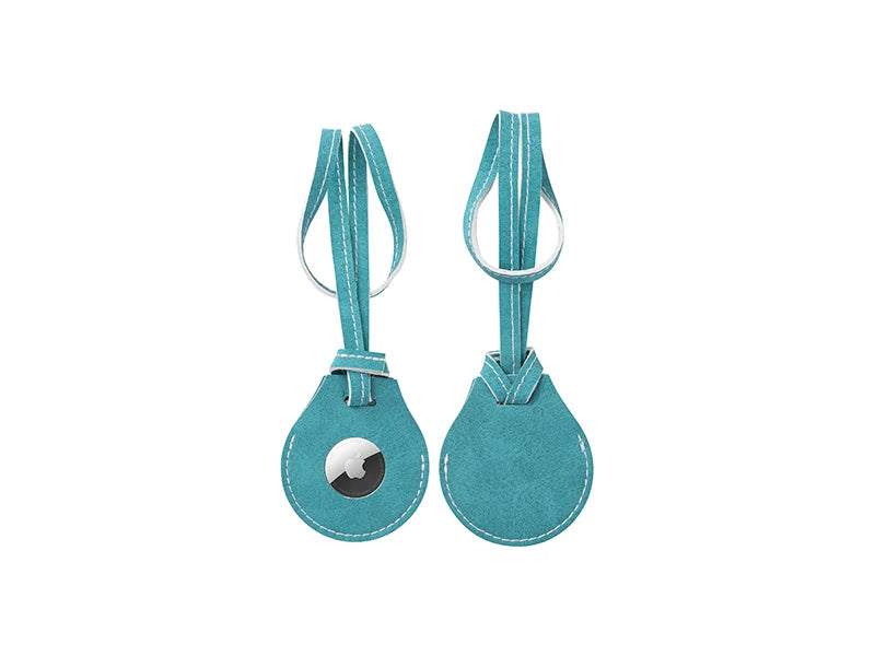 Sublimation PU AirTag Holder with Strap Bag Charm(Green)