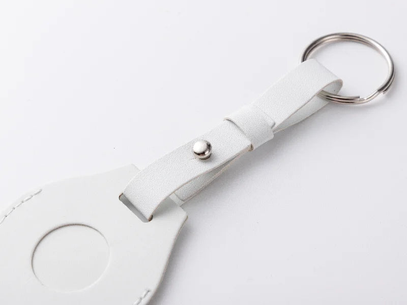 Sublimation Blanks PU AirTag Holder Bag Charm with Strap