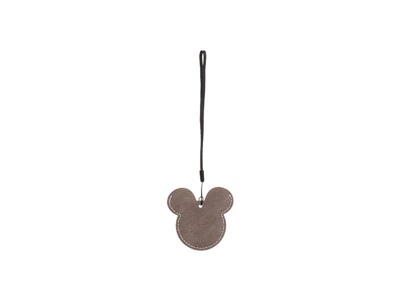 Sublimation Blanks PU AirTag Cover Pendant(Mickey Mouse, Dark Gray)