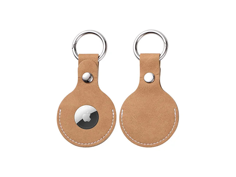 Sublimation Blanks PU AirTag Keychain Holder