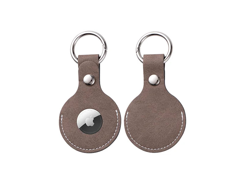 Sublimation Blanks PU AirTag Keychain Holder