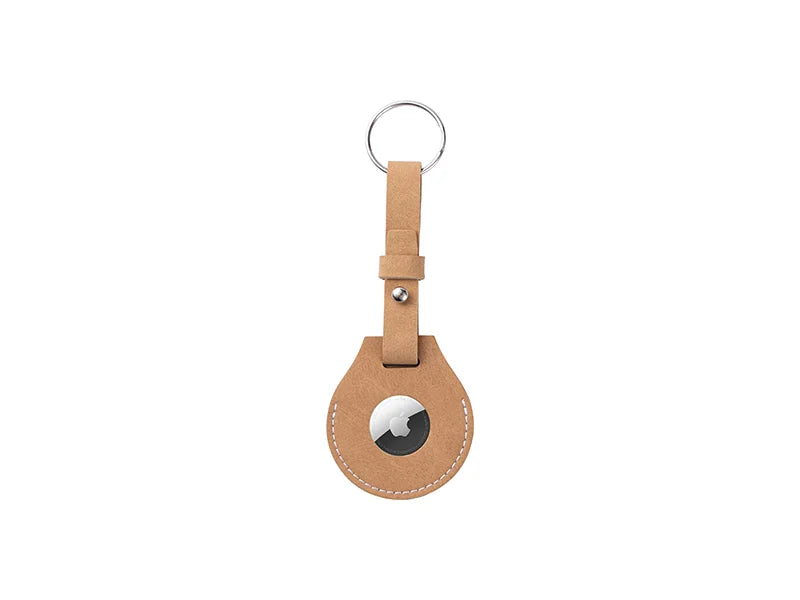 Sublimation Blanks PU AirTag Keychain Holder (Long Strap)
