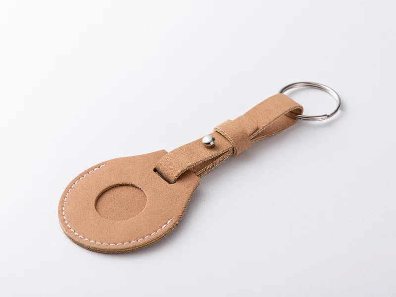 Sublimation Blanks PU AirTag Keychain Holder (Long Strap)