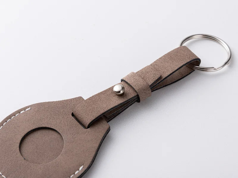 Sublimation Blanks PU AirTag Keychain Holder (Long Strap)