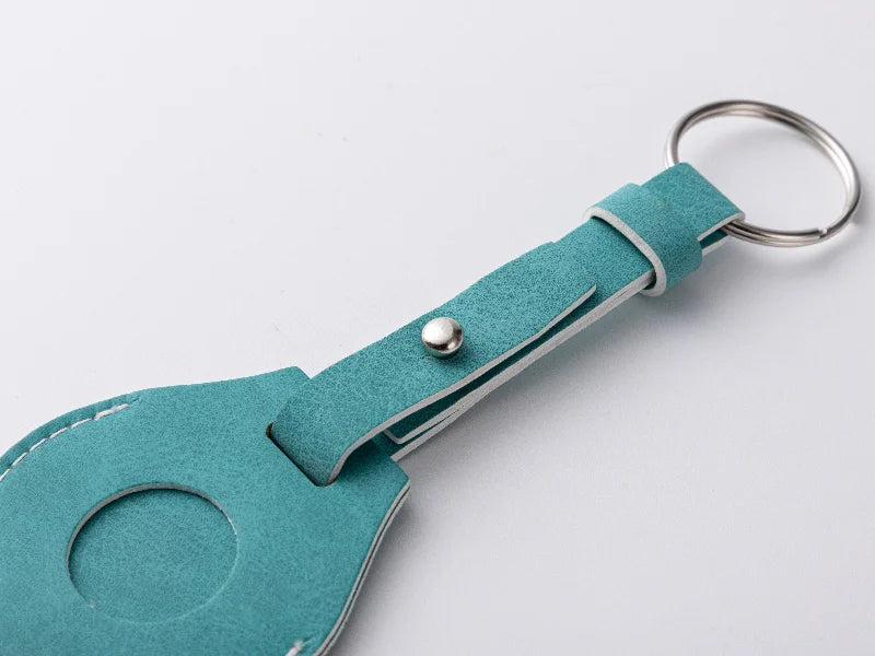 Sublimation Blanks PU AirTag Keychain Holder (Long Strap)