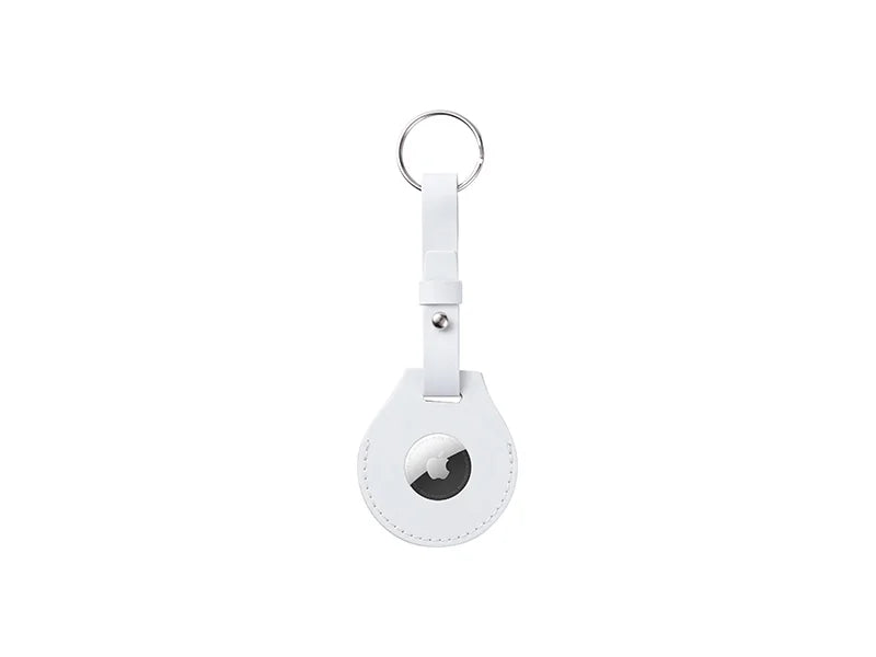 Sublimation Blanks PU AirTag Keychain Holder (Long Strap)