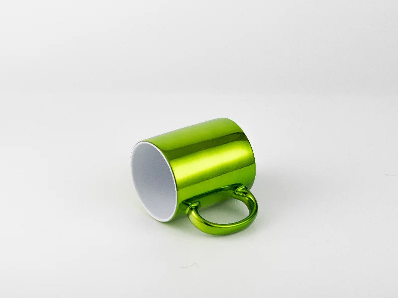 11oz Sublimation Blanks Light Green Plated Ceramic Mug
