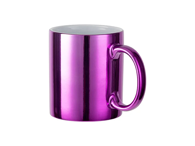 11oz Sublimation Blanks Purple Plated Ceramic Mug
