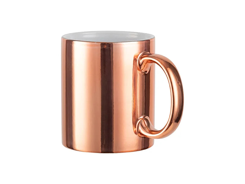 11oz Sublimation Blanks Rose Gold Plated Ceramic Mug