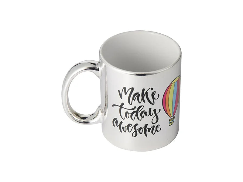Sublimation 11oz Silver Plated Ceramic Mug