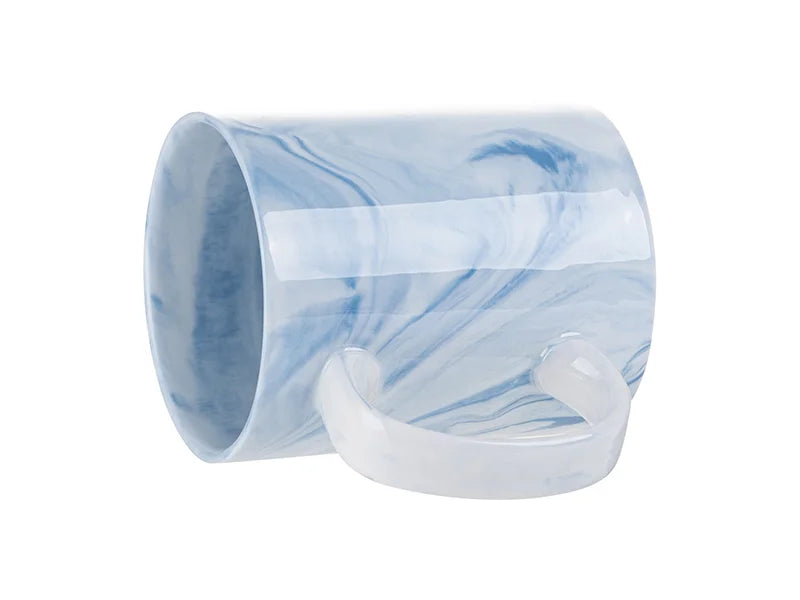 11oz Sublimation Blanks Marble Texture Mug (Blue)