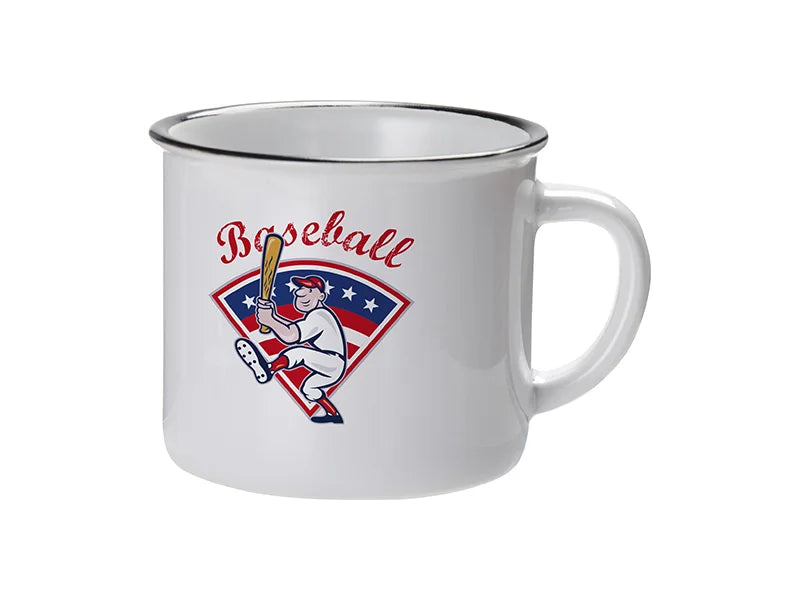 Sublimation 10oz/300ml Ceramic Enamel Mug (Black)