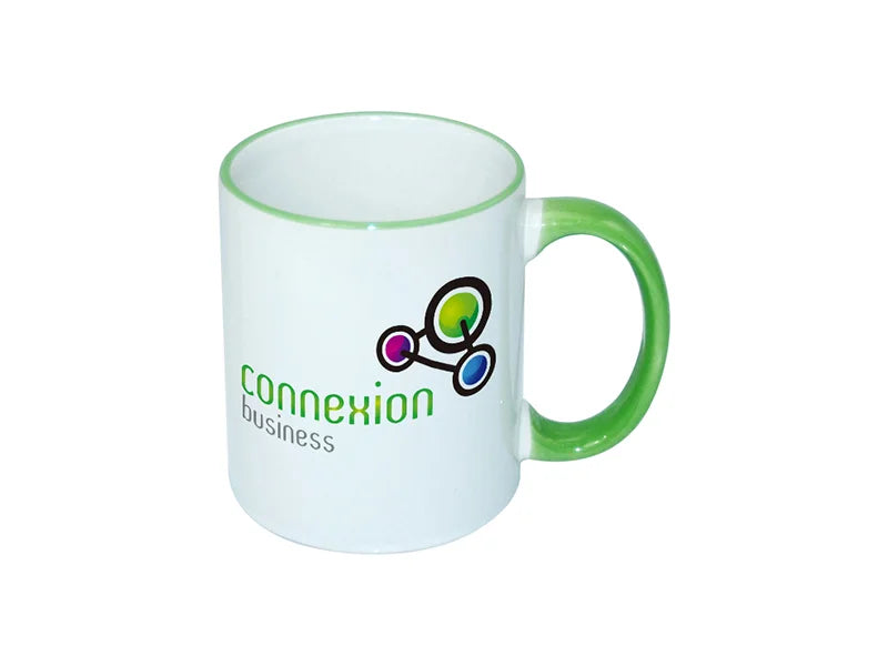 Sublimation 11oz Rim Handle Mug - Light Green