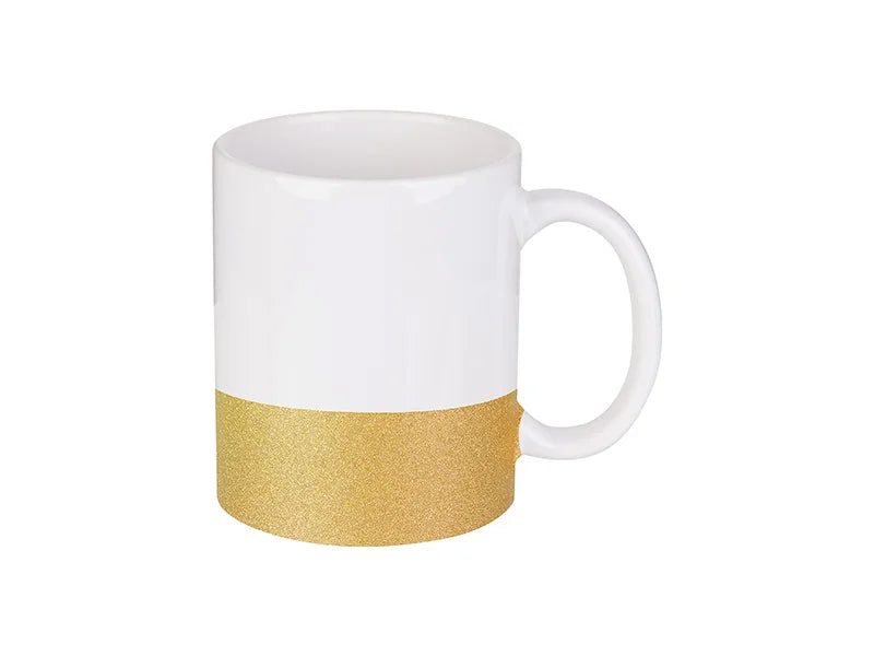 Sublimation 11oz/330ml Bottom Glitter Mug(Gold)