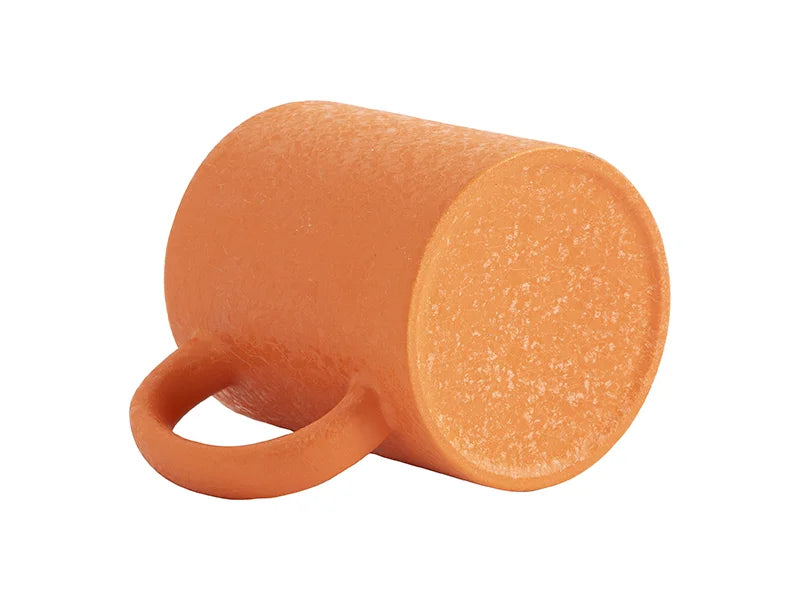 Sublimation Blanks 11oz Crackle Finish Ceramic Mug(Orange)