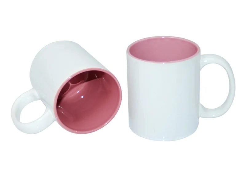 Sublimation 11oz Two-Tone Color Mugs - Pink