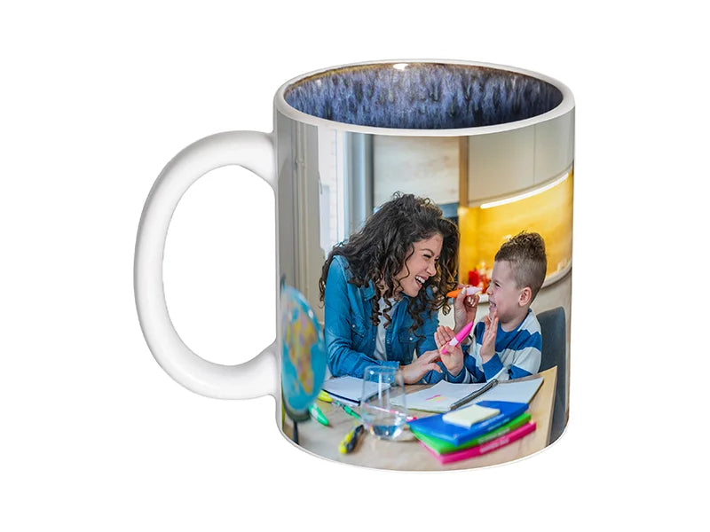 Sublimation 11oz Two-Tone Kiln-changed Color Mug (Dark Blue)