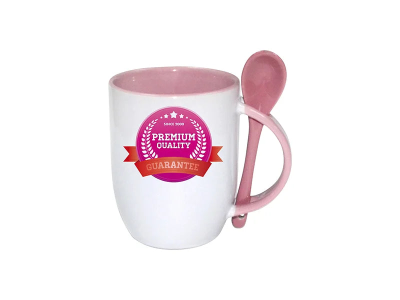 Color Sublimation Spoon Mug (Pink)