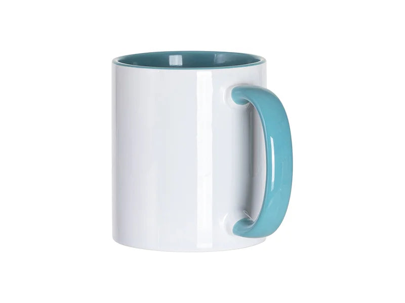 Sublimation Blanks 11oz Inner/Handle Color Mug Ocean Blue