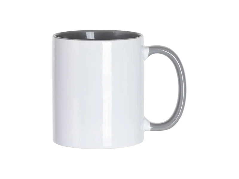 Sublimation Blanks 11oz Inner/Handle Color Mug Lunar Grey
