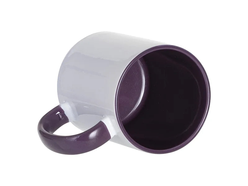 Sublimation Blanks 11oz Inner/Handle Color Mug Starry Purple