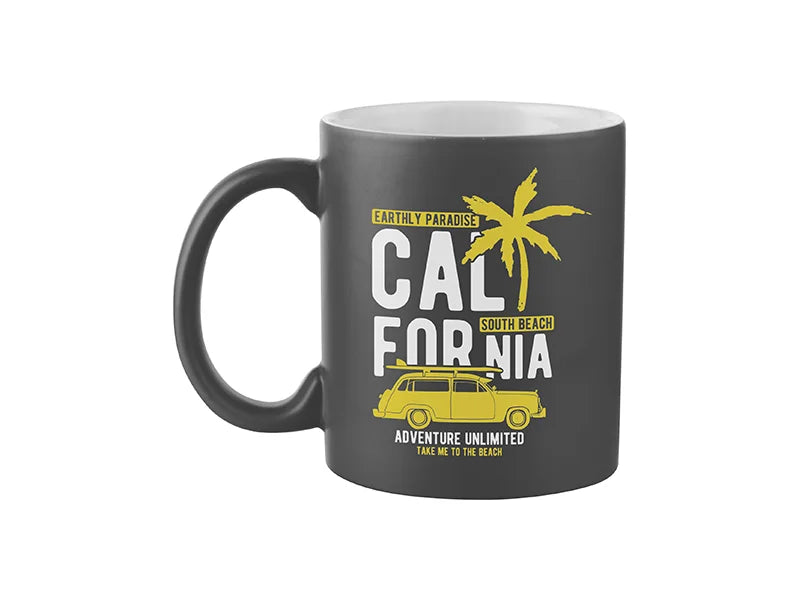 Sublimation 11oz Full Color Mug (Frosted, Black)