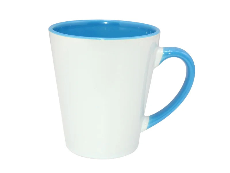 Sublimation 12oz Inner Rim Color Mug (Light Blue)