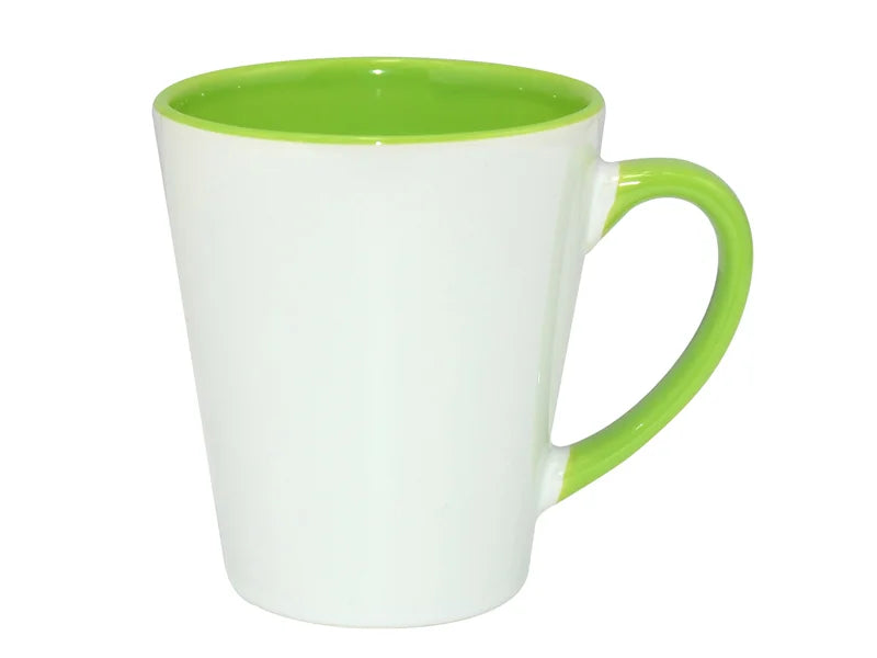 Sublimation 12oz Inner Rim Color Mug (Light Green)