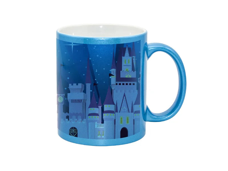 Sublimation 11oz Sparkling Mug(Lake Blue)