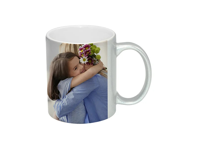 Sublimation 11oz Silver Sparkling Mug
